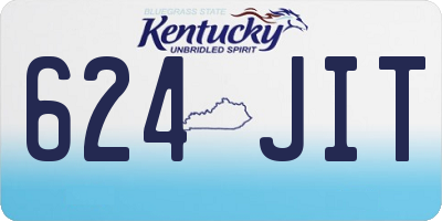 KY license plate 624JIT