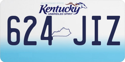 KY license plate 624JIZ