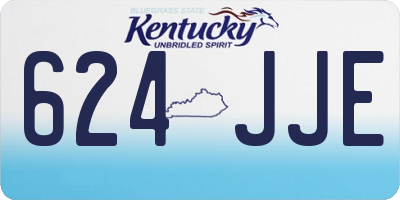 KY license plate 624JJE
