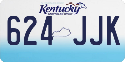 KY license plate 624JJK