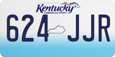 KY license plate 624JJR