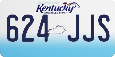 KY license plate 624JJS
