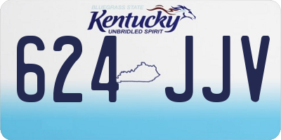 KY license plate 624JJV
