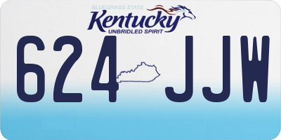 KY license plate 624JJW