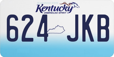KY license plate 624JKB