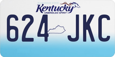 KY license plate 624JKC
