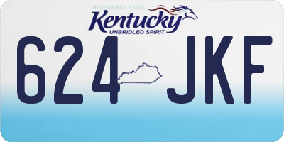 KY license plate 624JKF