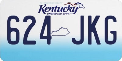 KY license plate 624JKG