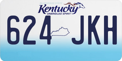 KY license plate 624JKH