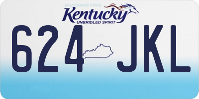 KY license plate 624JKL