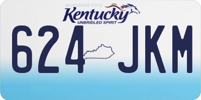 KY license plate 624JKM
