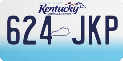 KY license plate 624JKP