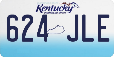 KY license plate 624JLE