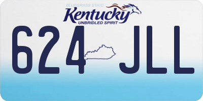 KY license plate 624JLL