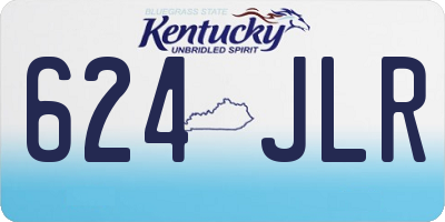 KY license plate 624JLR