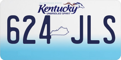 KY license plate 624JLS