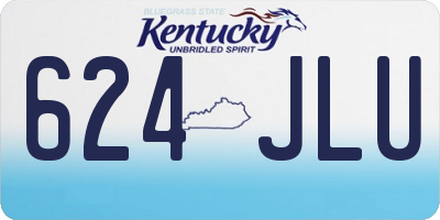 KY license plate 624JLU