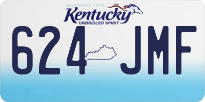 KY license plate 624JMF