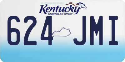 KY license plate 624JMI