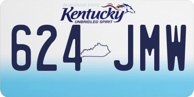 KY license plate 624JMW