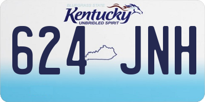 KY license plate 624JNH