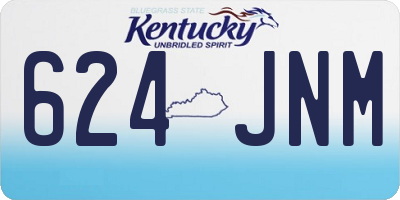 KY license plate 624JNM
