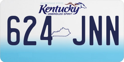 KY license plate 624JNN