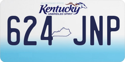 KY license plate 624JNP