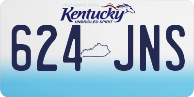 KY license plate 624JNS