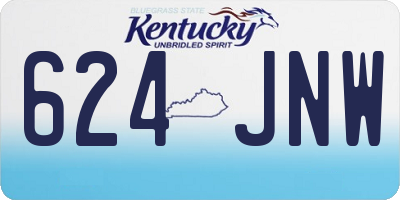 KY license plate 624JNW