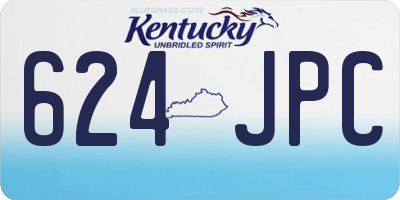 KY license plate 624JPC