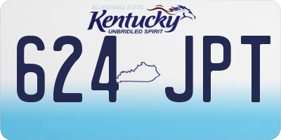 KY license plate 624JPT