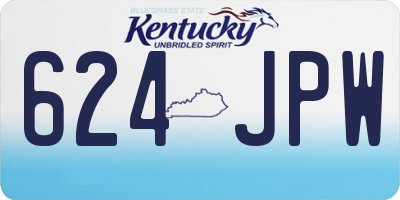KY license plate 624JPW