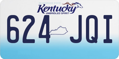 KY license plate 624JQI