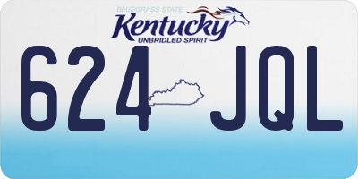 KY license plate 624JQL