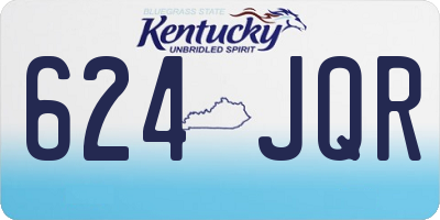 KY license plate 624JQR