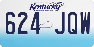 KY license plate 624JQW
