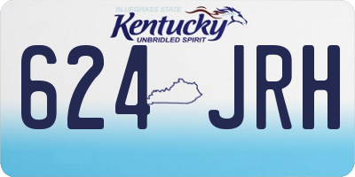 KY license plate 624JRH