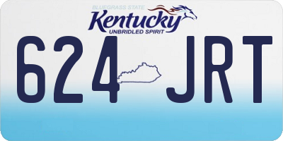 KY license plate 624JRT