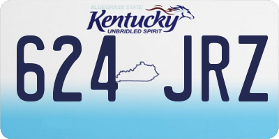 KY license plate 624JRZ
