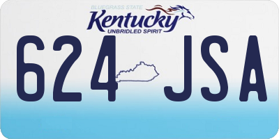 KY license plate 624JSA