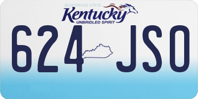 KY license plate 624JSO