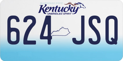 KY license plate 624JSQ