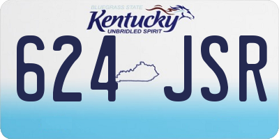 KY license plate 624JSR