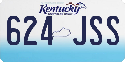 KY license plate 624JSS