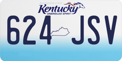 KY license plate 624JSV