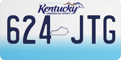 KY license plate 624JTG