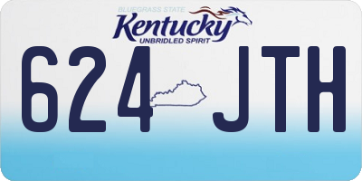 KY license plate 624JTH