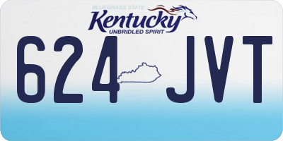 KY license plate 624JVT