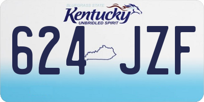 KY license plate 624JZF